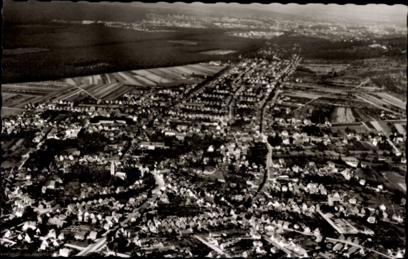 Postcard Eberstadt Darmstadt in Hesse, aerial photograph