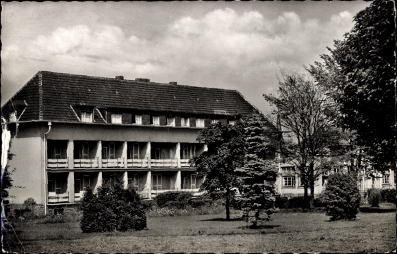 Postcard Hennef an der Sieg, Kneipp spa house