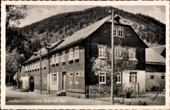 Postcard Hockeroda Kaulsdorf in Thuringia, Inn to the Sormitztal