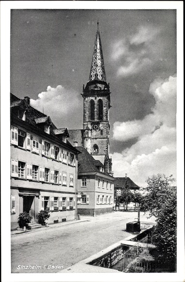 PC Sinzheim in Baden Wuerttemberg, church lot