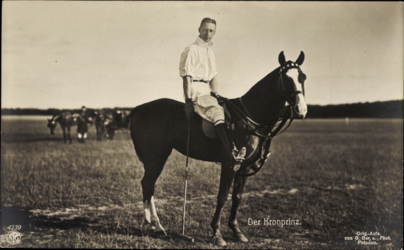 PC Crown Prince Wilhelm of Prussia, horse, polo, NPG 4239