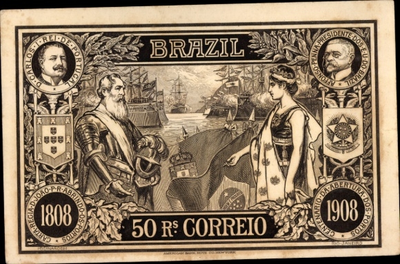 PC Brazil, 50 Reais Correio, Don Carlos de Portugal, Alfonso Penna