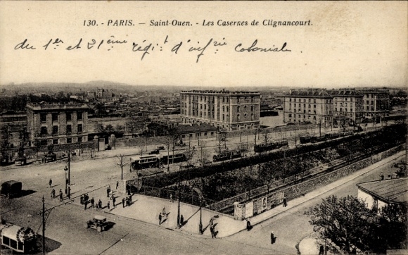 Ak Paris XVIII, Saint Ouen, Casernes de Clignancourt