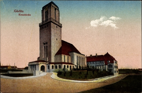 Ak Görlitz in der Lausitz, Kreuzkirche