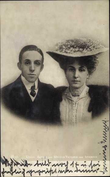 KP króla Alfonsa XII. Hiszpanii, królowa Wiktoria, portret