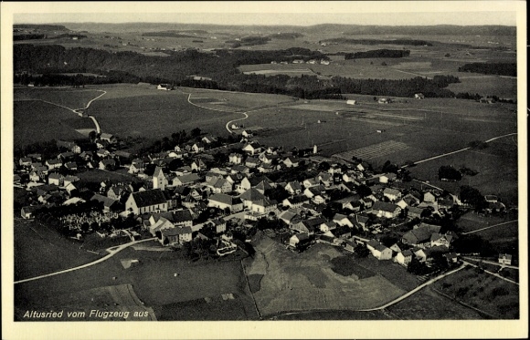 Ak Altusried im Allgäu, Luftaufnahme