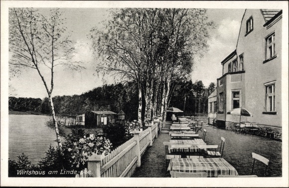PC Linde Löwenberger Land Oberhavel, Wirtshaus am Lindesee, Hugo Steinborn