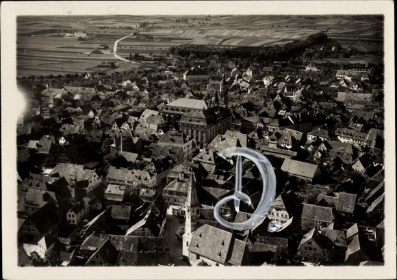 Foto Bad Windsheim in Mittelfranken, Fliegeraufnahme