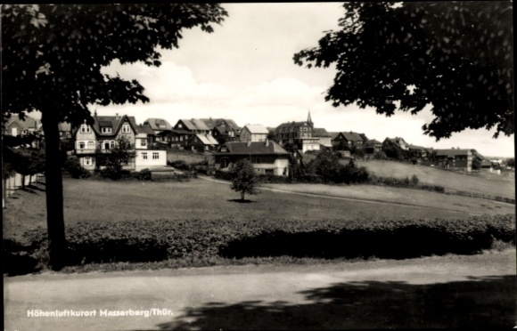 Postcard Masserberg in Thuringia, general view