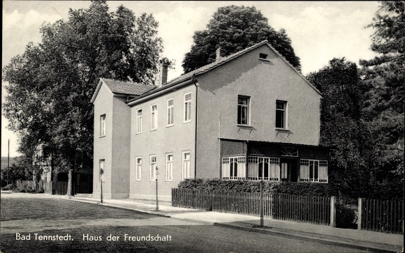 Postcard Bad Tennstedt in Thuringia, House of Friendship