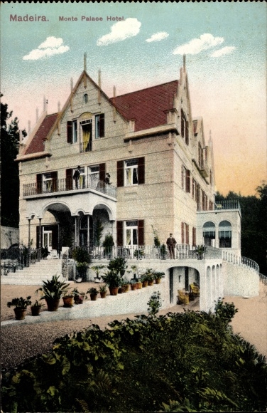Postcard Insel Madeira Portugal, Monte Palace Hotel