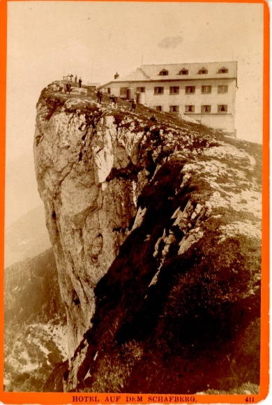 Cabinet Photo Ried St. Wolfgang am Wolfgangsee Upper Austria, Hotel on the Schafberg