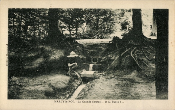 Ak Marly le Roi Yvelines, La Grande Source