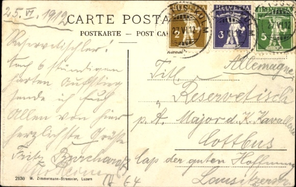 Postcard Canton Lucerne Switzerland, Pilatus, Klimsenhorn
