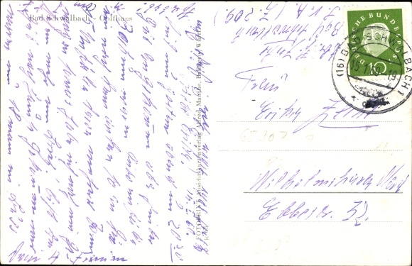 Postcard Bad Schwalbach im Taunus, golf house