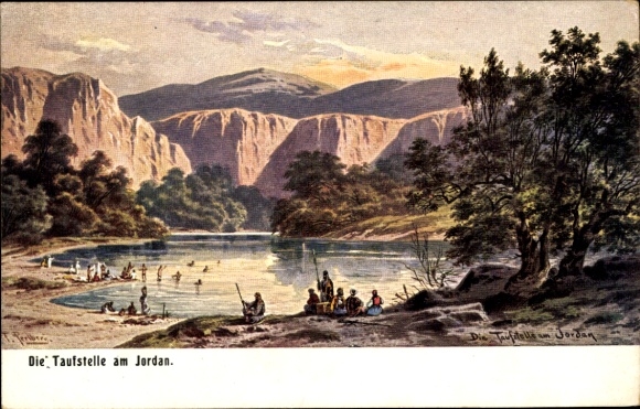 Artysta KP Perlberg, F., Jordan, Miejsce chrztu w Jordanii
