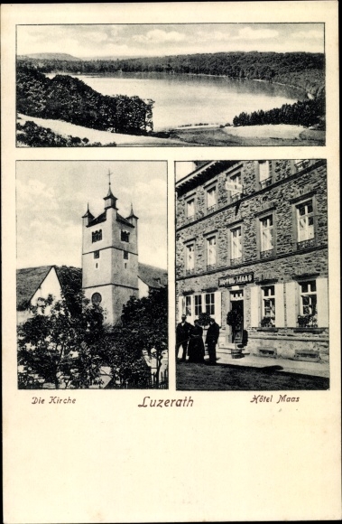 KP Lutzerath w Eifel, Hotel Maas, kościół, wody