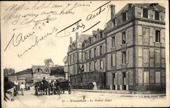 Postcard Veulettes sur Mer Seine Maritime, Grand Hotel