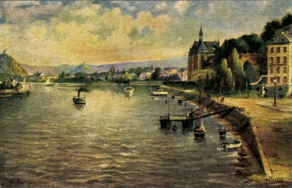 Artist Postcard Burger, W., Bonn am Rhein, partial view