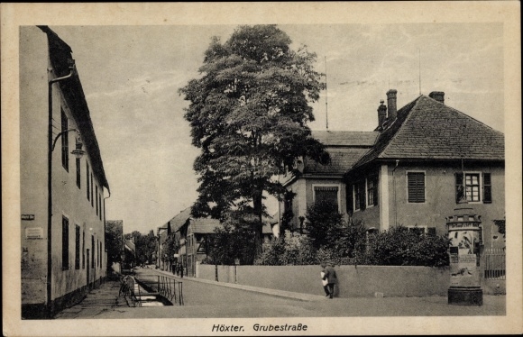 KP Höxter nad Wezerą, Grubestrasse, słup reklamowy
