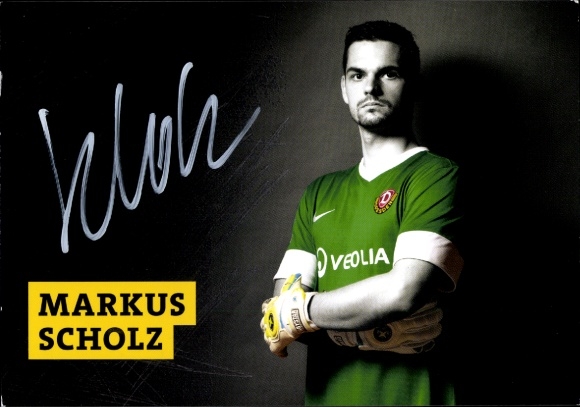 Autogrammkarte Fußballer Markus Scholz, SG Dynamo Dresden, Autogramm
