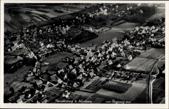 Ak Heroldsberg in Midden-Franken, luchtfoto