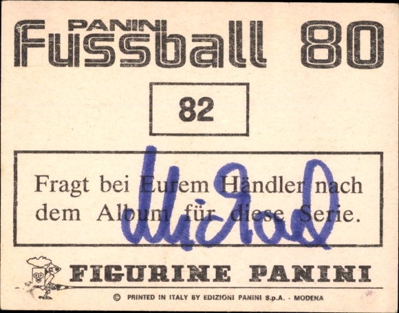 Obraz kolekcjonerski piłka nożna 1980, zdjęcie nr 82, Dortmund-Uerdingen, Theis, Mattsson
