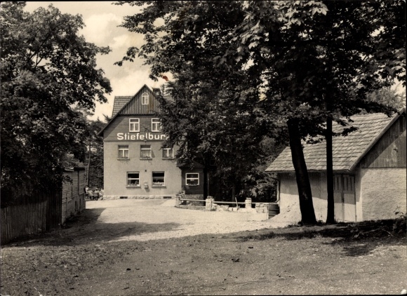 Ak Klettbach in Thüringen, Berggaststätte Stiefelburg