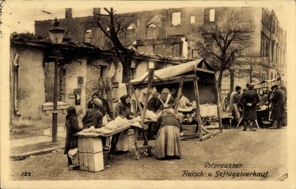 East Prussia Association, market, meat and poultry sales, East Prussia Aid