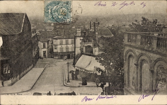 Ak Paris XVIII Montmartre, Teilansicht