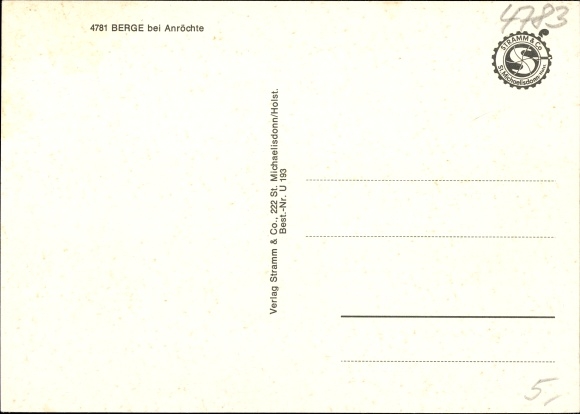 Ak Berge Anröchte Noordrijn-Westfalen, perceel, monument, kerk
