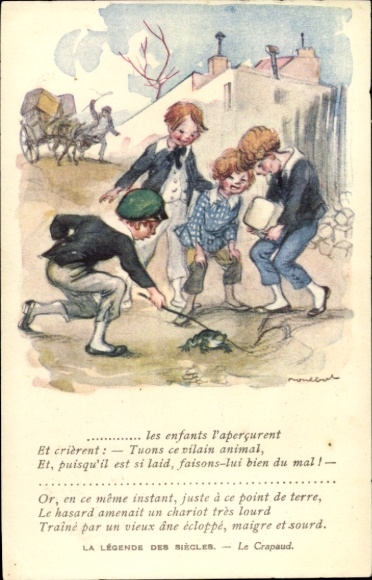 KP artystów Poulbot, Francisque, La Legende des Siecles, Le Crapaud