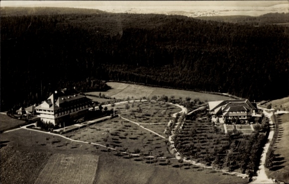 Postcard Stuttgart am Neckar, holiday home and estate Hohenrodt, aerial photograph