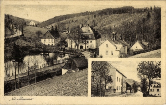 Ak Mittweida in Sachsen, Nitzschhammer, Gasthof zum grünen Tal