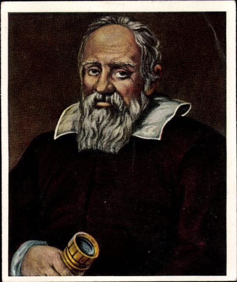 Collection picture The greats of world history Group 2 No. 45, Galileo, portrait