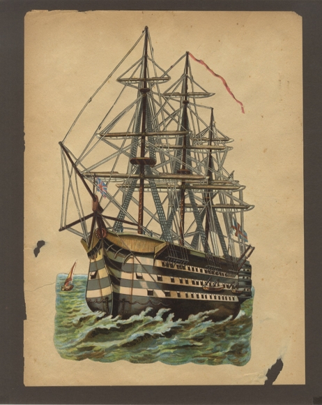 Wafer BEAUTIFUL! Sailing ship, approx. 29 x 17 cm