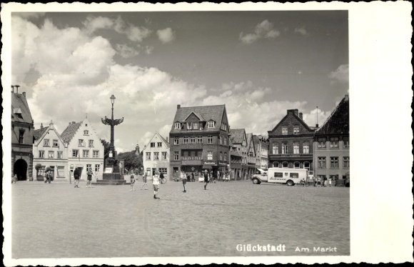 Ak Glückstadt an der Elbe, Am Markt