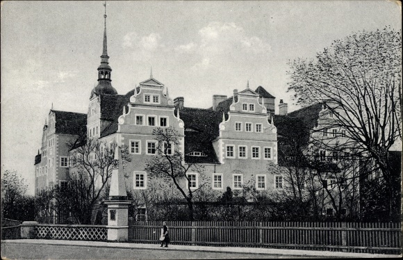 Postcard Dobrilugk Doberlug Kirchhain in Brandenburg, castle