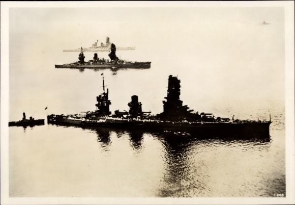 Foto H. Hoffmann, Schlachtschiffe der japanischen Marine, Santa Cruz Inseln, Oktober 1942