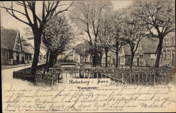 Ak Rotenburg an der Wümme, waterweg