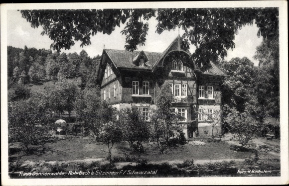 Postcard Rohrbach in Thuringia, Haus Sonnenwalde