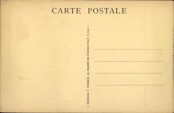 Postcard The Lyon-Saint-Jean disaster, overview of the rescue work