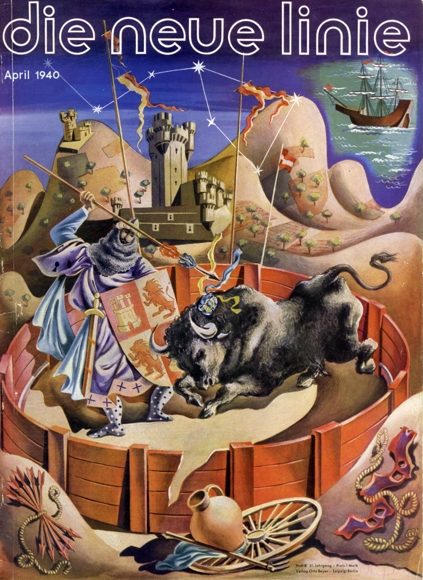 bauhaus the new line. April 1940 Cover José Caballero