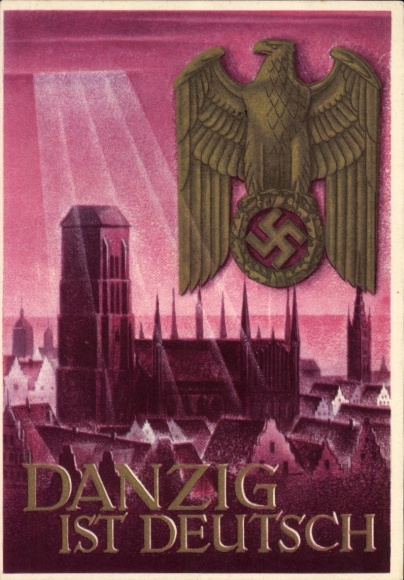 Postal stationery artist Postcard Klein, Gottfried, Danzig is German, WHW