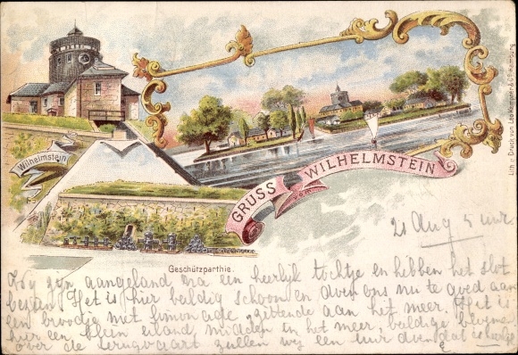 Postcard Steinhude Wunstorf in Lower Saxony, Wilhelmstein in the Steinhuder Meer