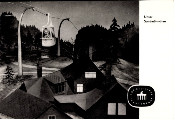 PC Our Sandman, Sandman, cable car gondola, houses, GDR children&#39;s television, S 17/63