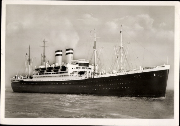 Postcard fast steamer Hansa, HAPAG, photographer Hans Hartz