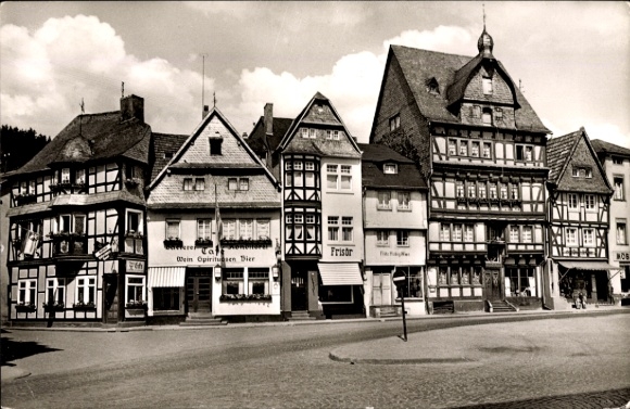 Ak Adenau in der Eifel, Geschäft Fritz Habig, Frisör, Konditorei, Markt