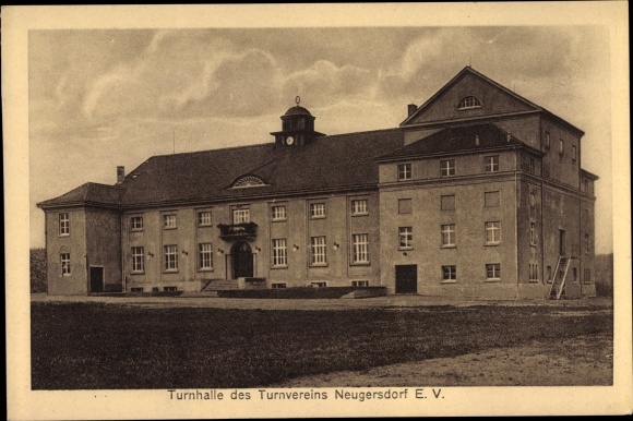Ak Neugersdorf in der Lausitz, Turnhalle des Turnvereins Neugersdorf eV