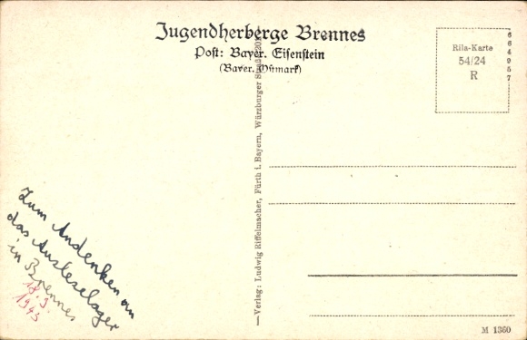 Postcard Sommerau Lohberg in the Bavarian Forest, general view, shelter